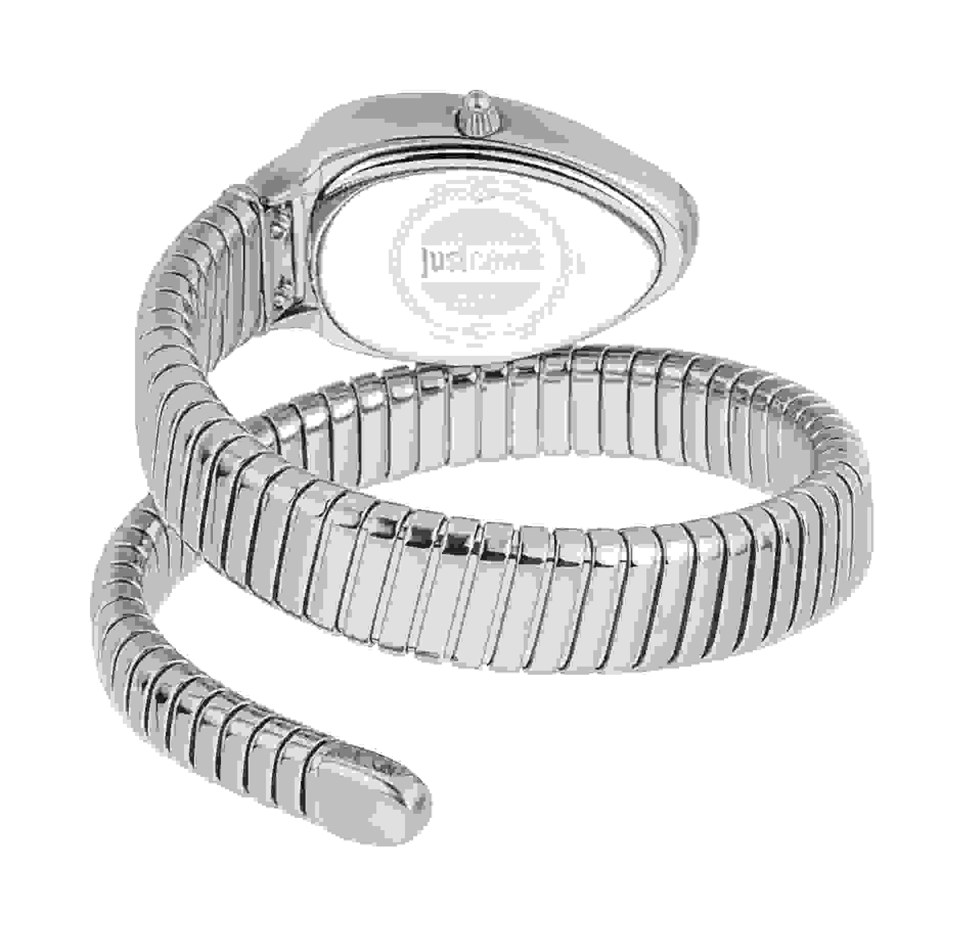 Just Cavalli Signature Snake Watch Silver JC1L208M0015
