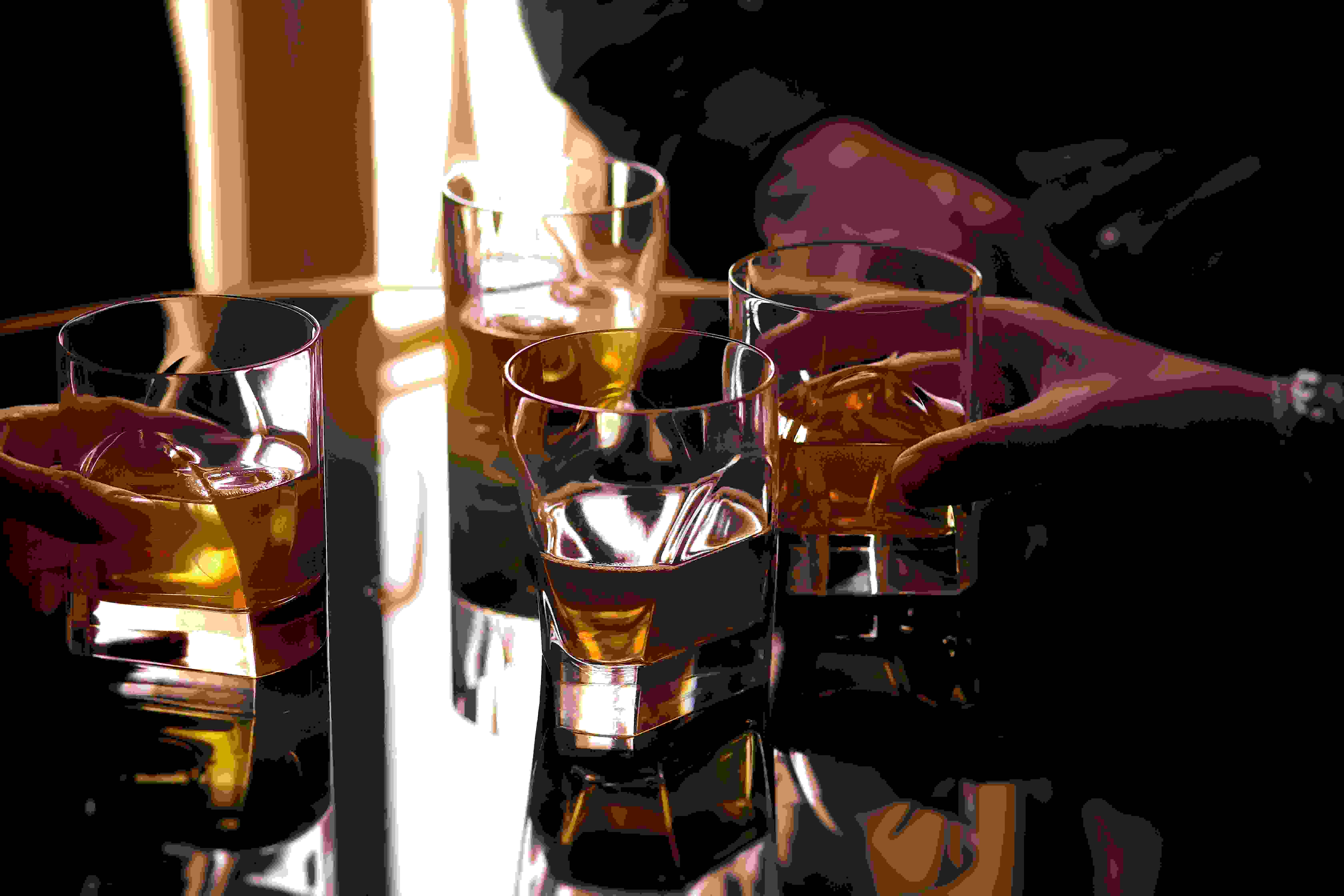Arnolfo Di Cambio Conversazione Double Old Fashion Whiskey Glasses / 4 Pieces Clear 0M0001