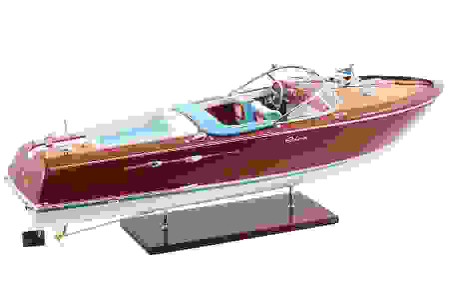 KIADE Model Boat RIVA Aquarama 82 cm ( Blue upholstery)