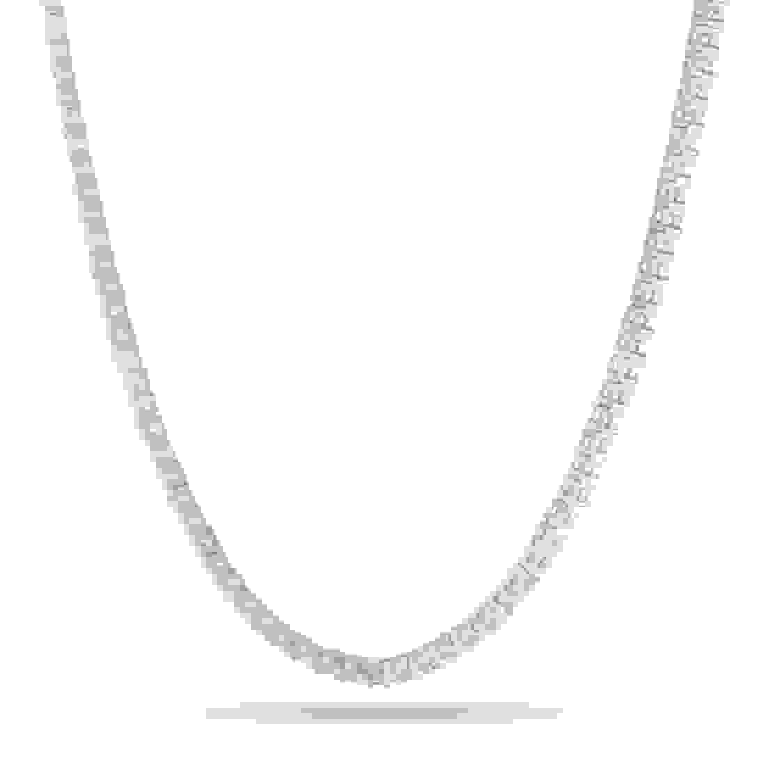 King Ice White Gold Plated Tennis Chain 4mm 20" CHX01220