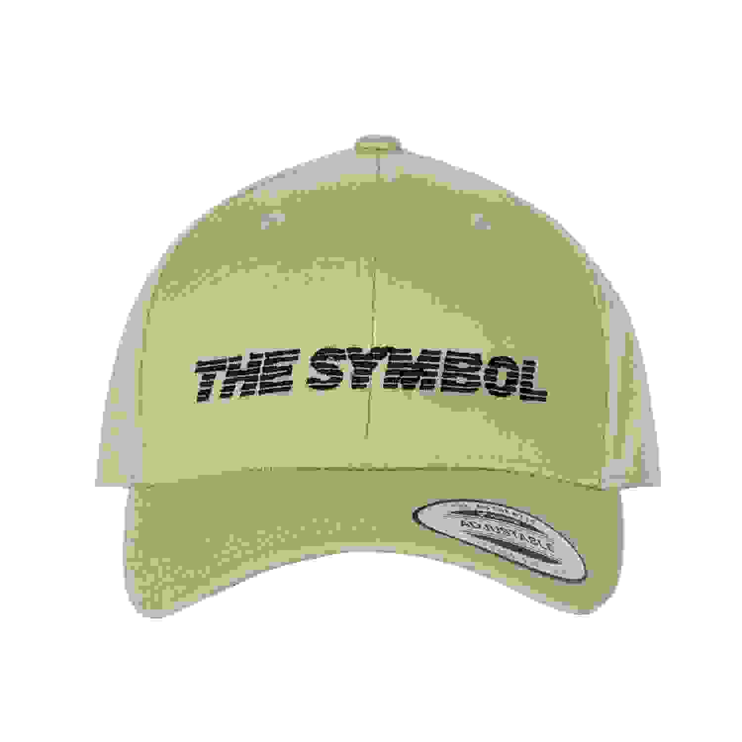 THE SYMBOL Logo Embroidery Baseball Cap Khaki