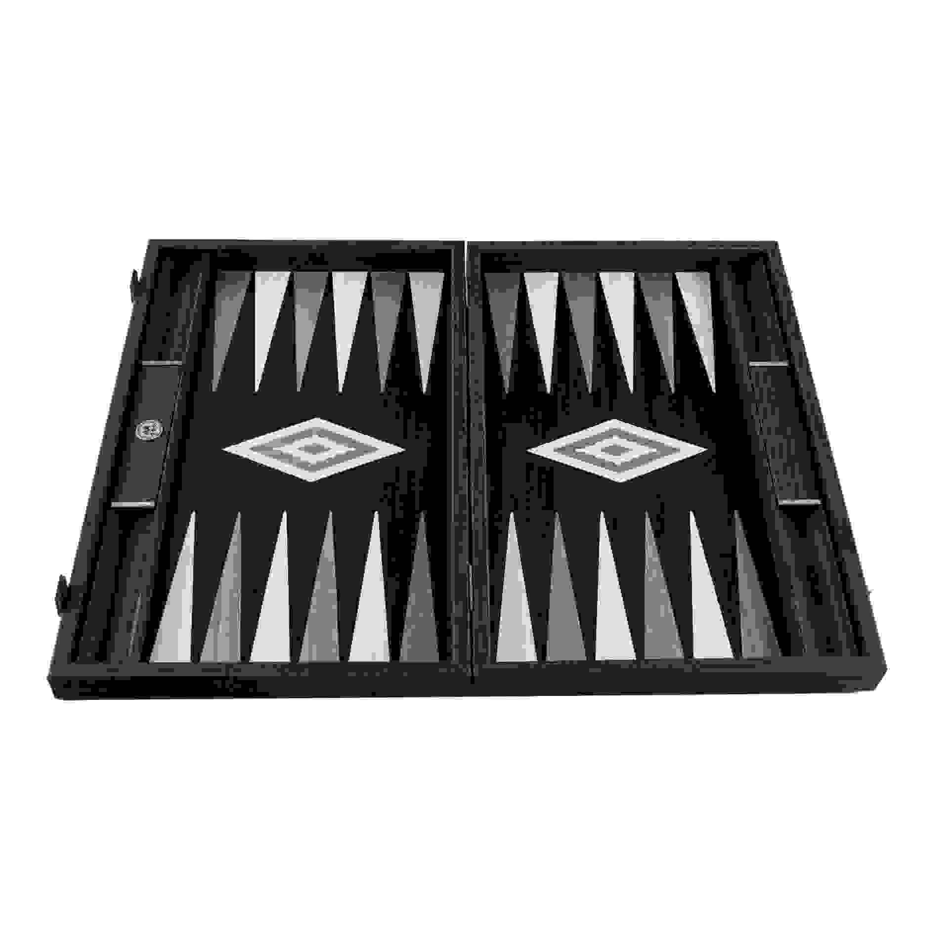 Backgammon Set Pearly Grey Vavona Medium 38x23cm BSB2