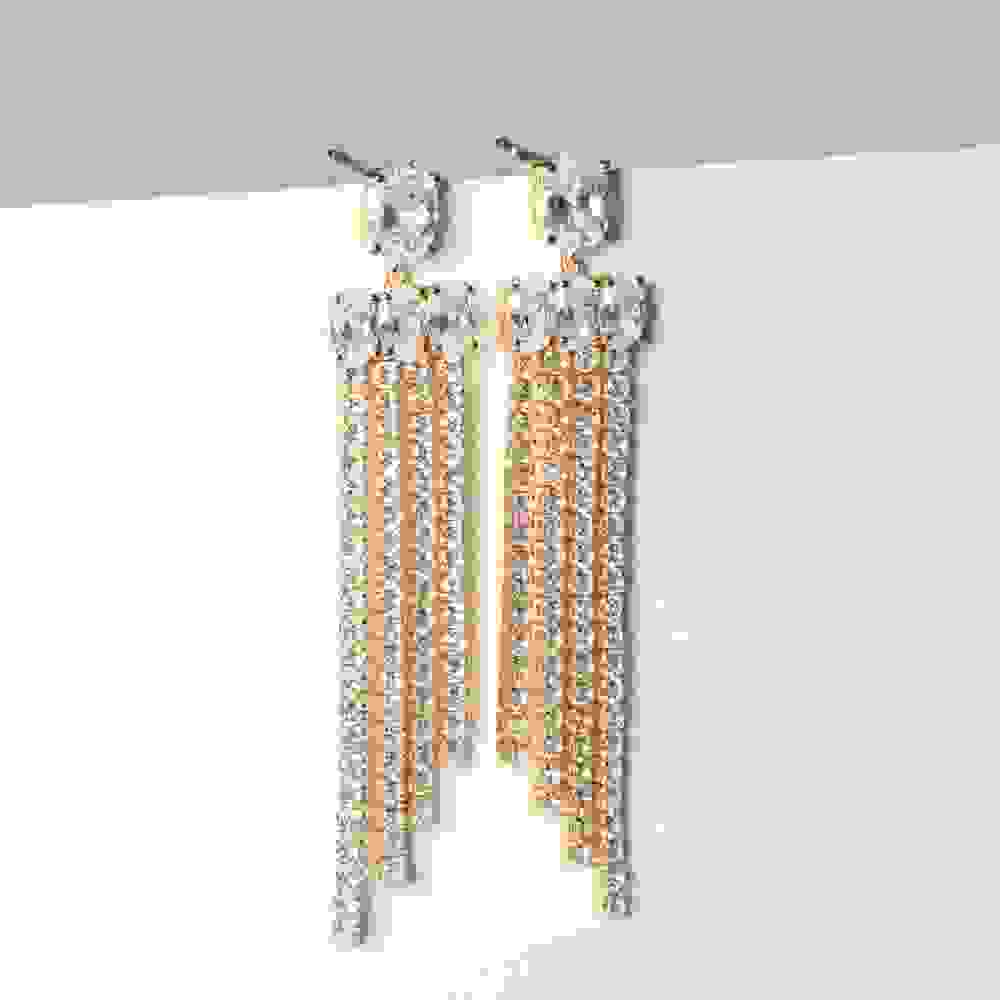 Ellisse Lungo Exclusive Piccolo Earrings 18k Gold Plated E2327-CZ-YG
