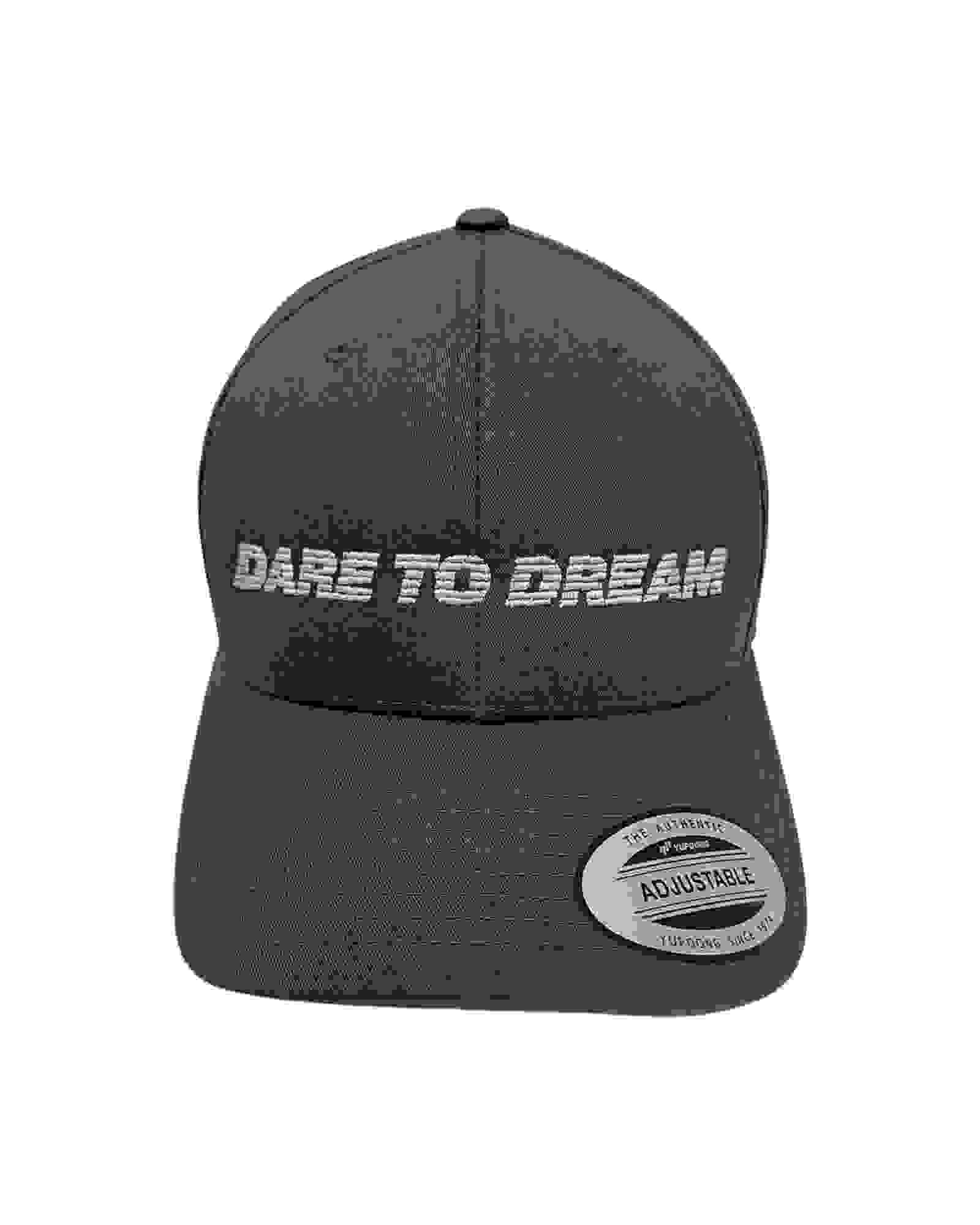 THE SYMBOL Dare To Dream Embroidery Baseball Cap Charcoal/Silver
