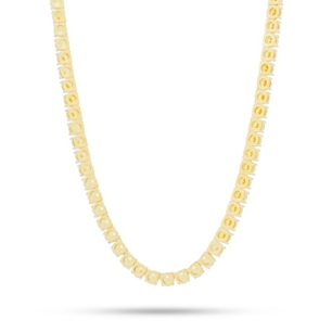 KING ICE 14k Gold Plated Yellow Tennis Chain CHX03388 5MM 22"