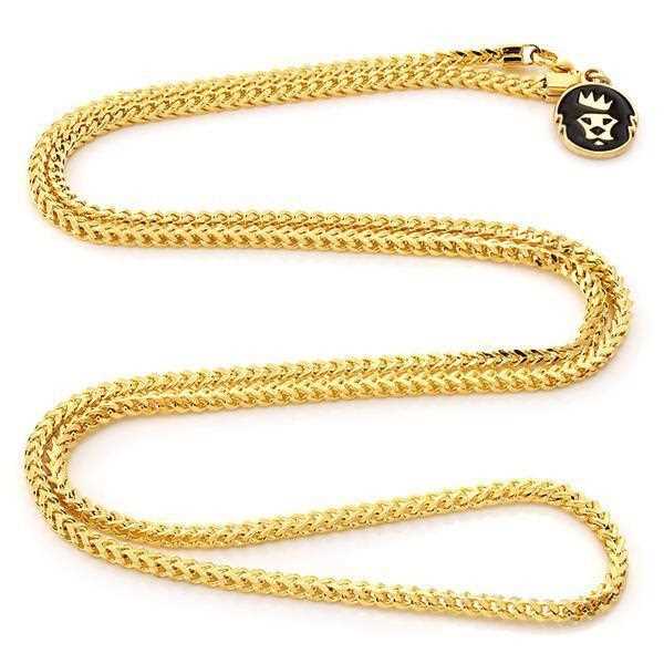 Drakesboutique - KING ICE 14K Gold Plated Necklace Franco CHX11776 2