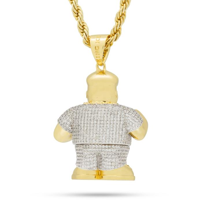 Drakesboutique - King Ice 14k Gold Plated Biggie Smalls Necklace Drakesboutique - King Ice 14k Gold Plated Biggie Smalls Necklace