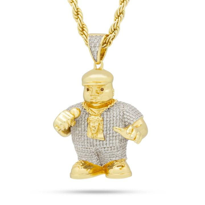 Drakesboutique - King Ice 14k Gold Plated Biggie Smalls Necklace Drakesboutique - King Ice 14k Gold Plated Biggie Smalls Necklace