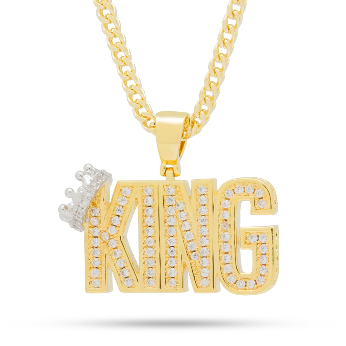 Drakesboutique - King Ice 14k Gold Plated The Crowned King 