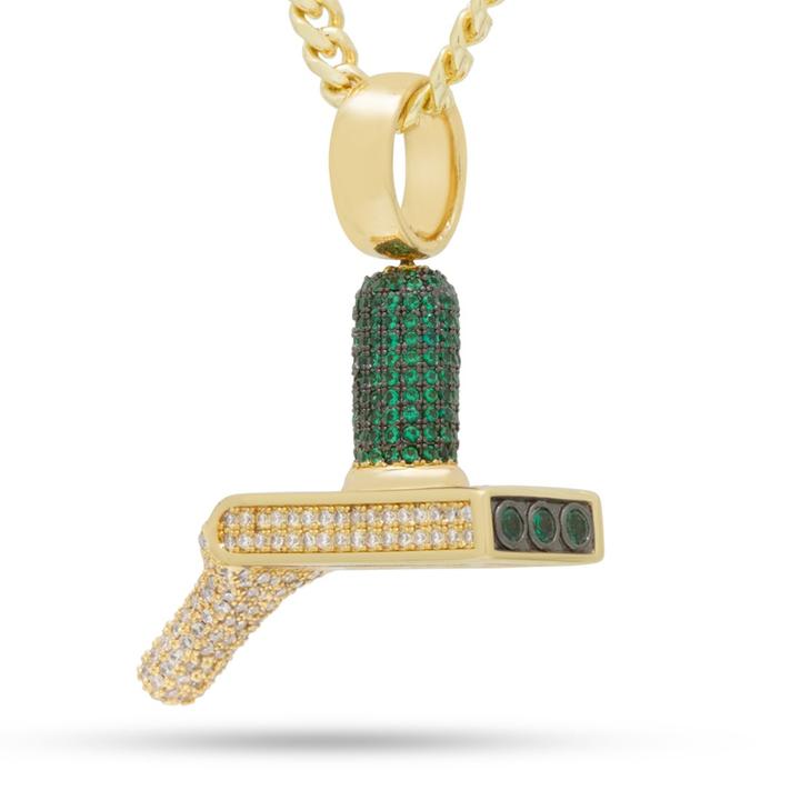 King Ice 14k Gold Plated Portal Gun 