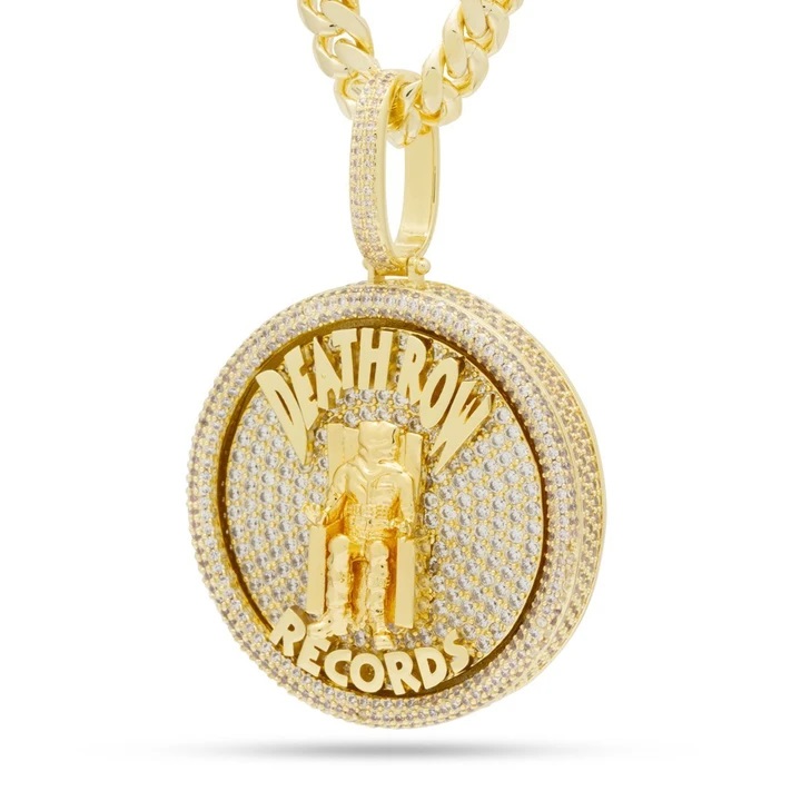 14K Solid Gold And Diamond King Ice x Death Row Logo Necklace –  mosquitotrapxkdosa.com