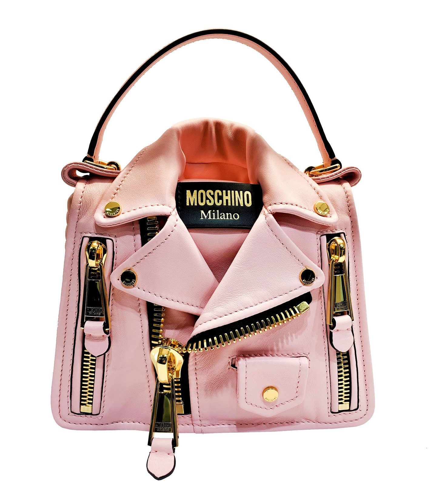 moschino mini biker bag