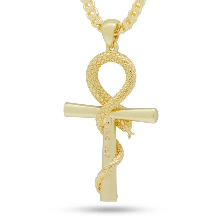 KING ICE 14K Gold Plated Egyption Apep 