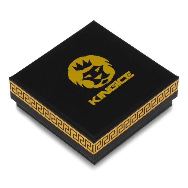 KING ICE 14k Gold Plated Iced Skeleton Flip Necklace NKX14245