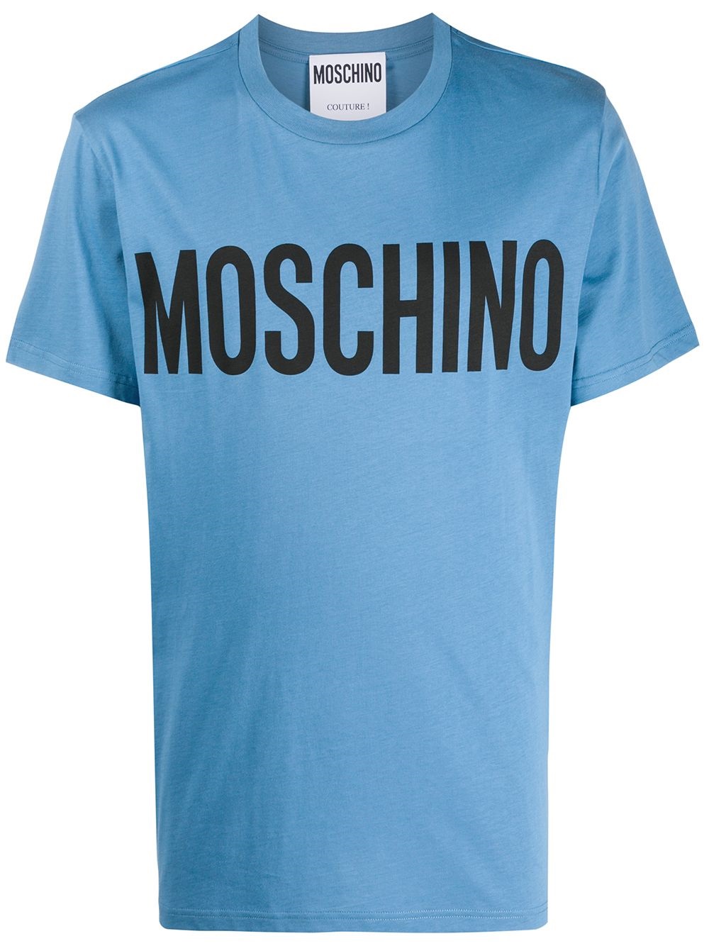 blue moschino shirt