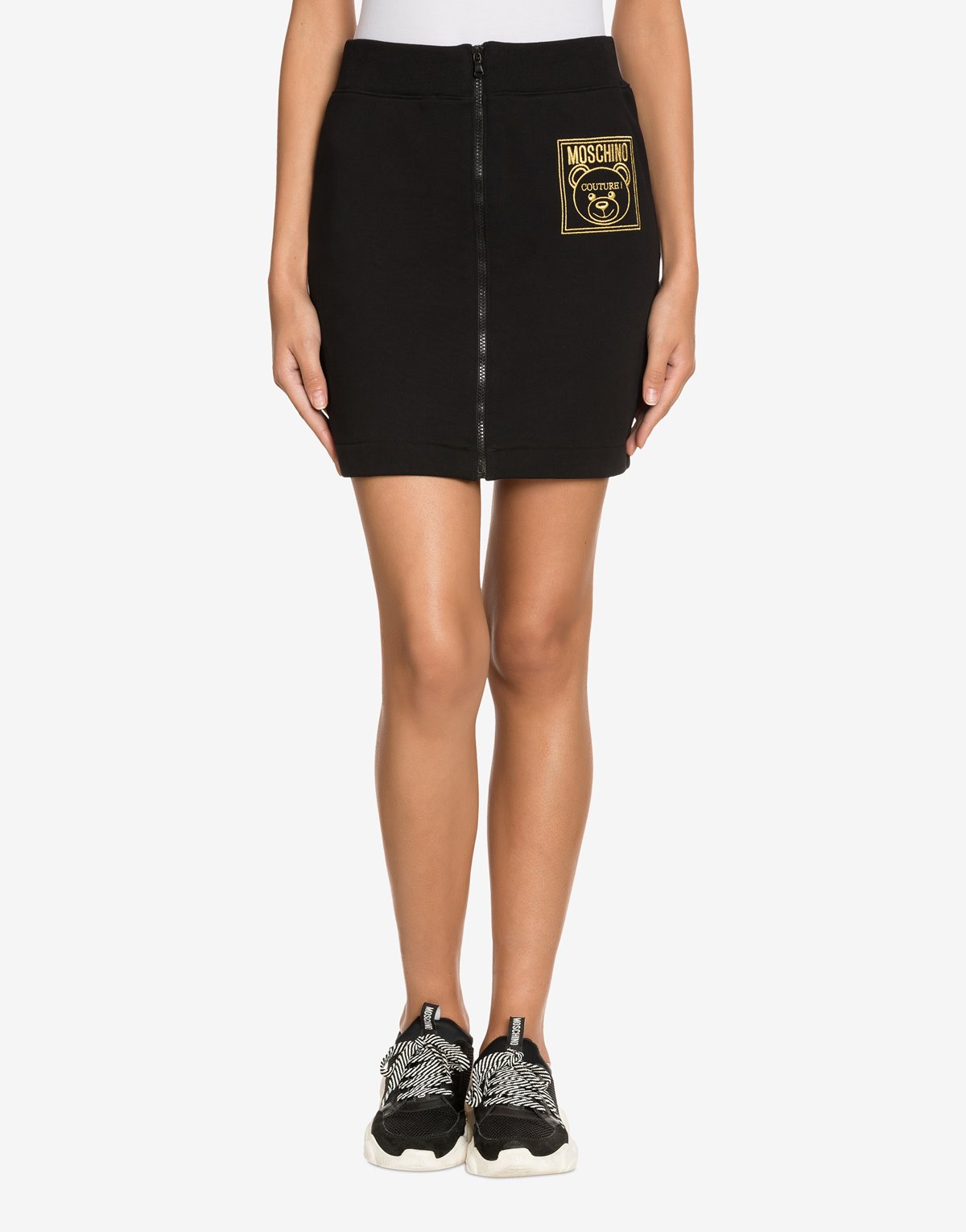 Drakesboutique - MOSCHINO Couture Bear Skirt Black Gold