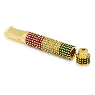 KING ICE 14K Gold Plated Rastafarian One Hitter ACX14007