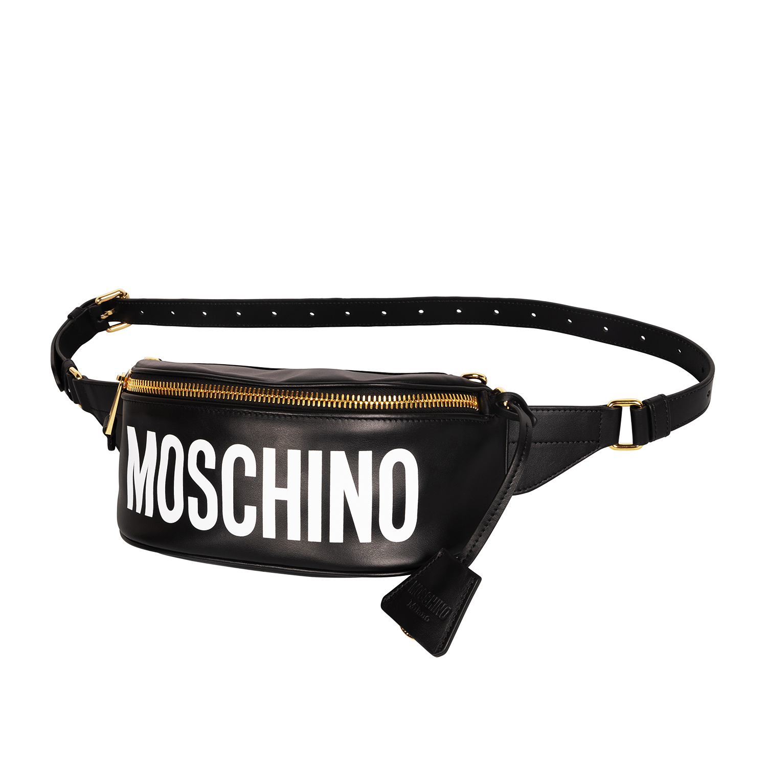 moschino belt bag white