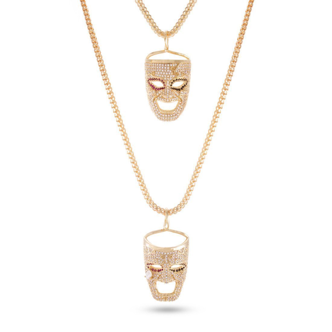 Drakesboutique - King Ice 14k Gold Plated Laugh Now Cry Later 