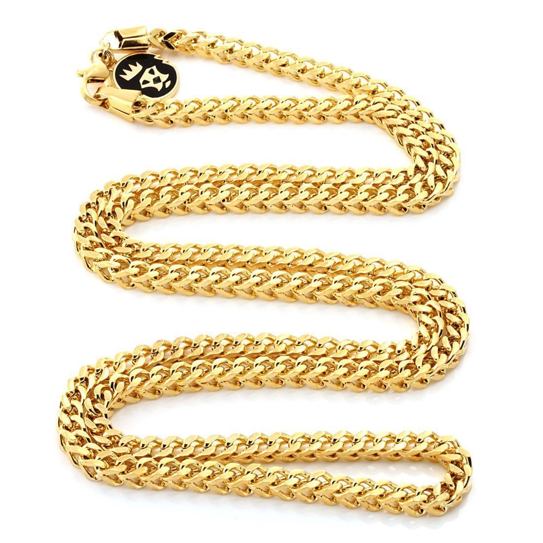 Drakesboutique - King Ice 14k Gold Plated 4mm Franco Chain CHX11775 22"