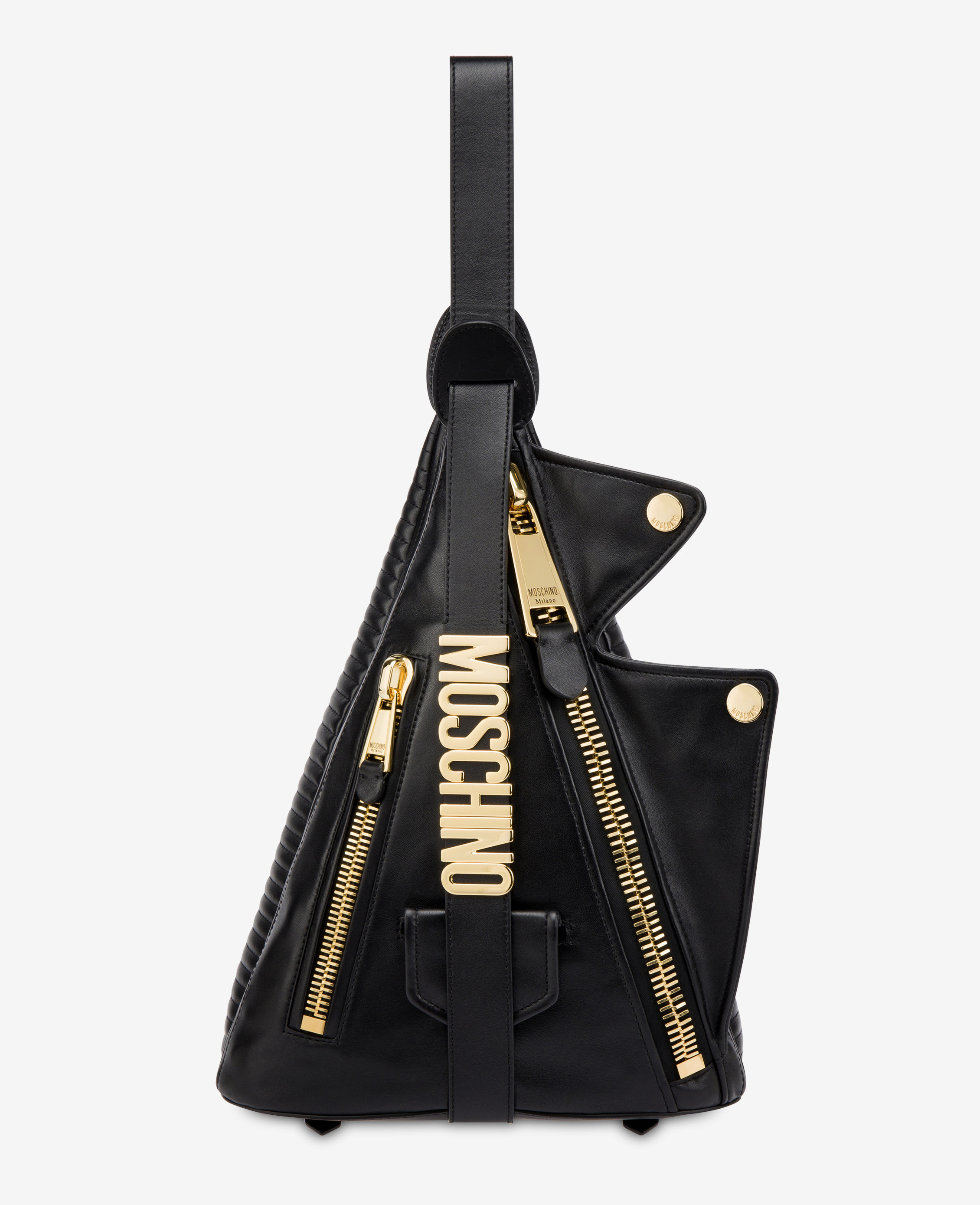 moschino biker backpack