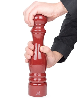 Peugeot Paris Manual Pepper Mill Wood Wine Red Gloss Finish 30 cm