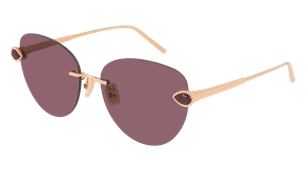 Boucheron Sunglasses BC0109S 003 18k Gold Plated