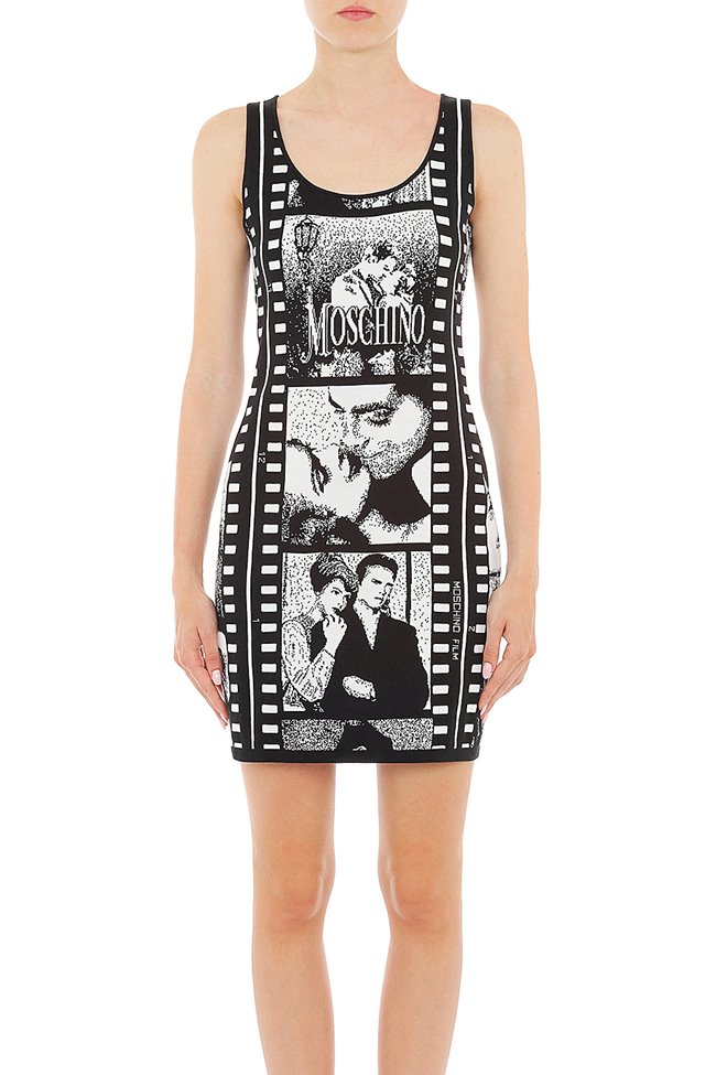 MOSCHINO Dress Film Black/White