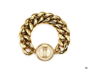 Aurei 14k Gold Plated Curb Bracelet 17cm