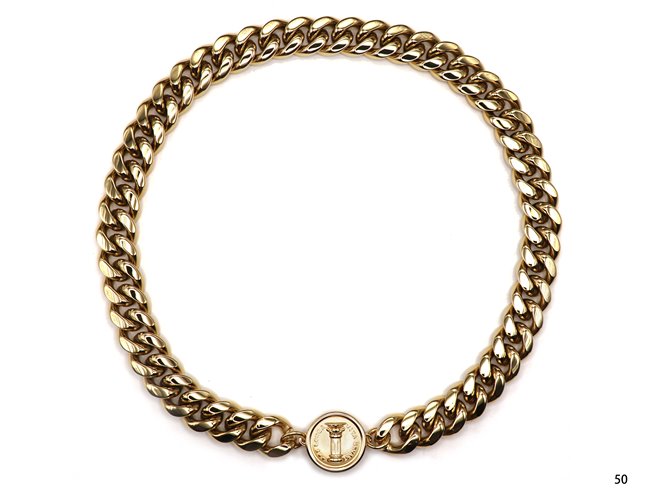Aurei 14k Gold Plated Curb Chain Necklace 51cm
