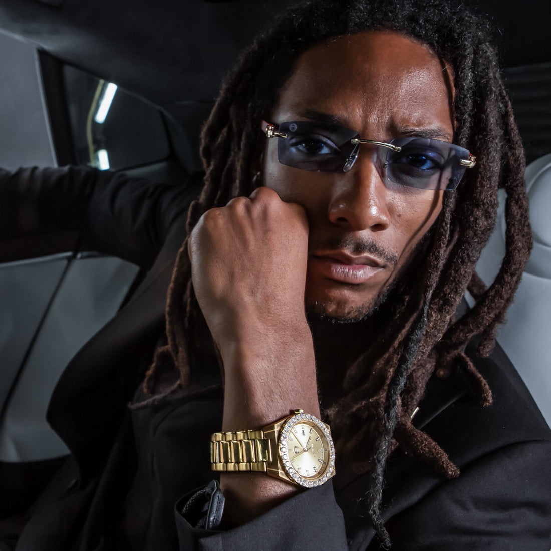 King Ice 14k Gold Plated Arctic II Watch WAX15001