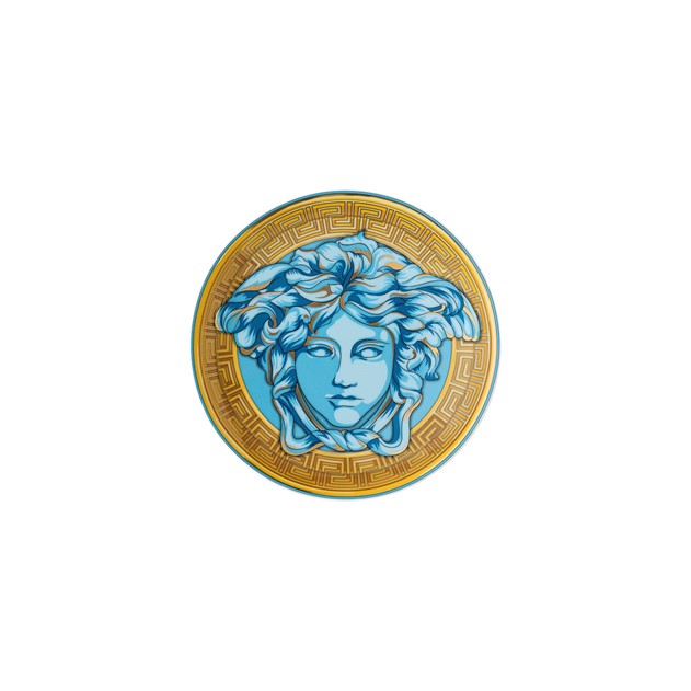Versace Medusa Amplified Blue Coin Plate 17 cm 4012437385496