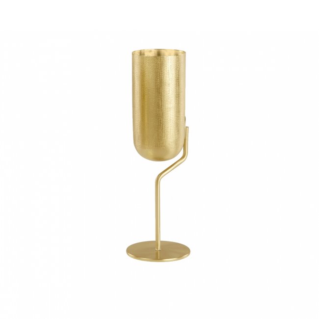 Zanetto Velvet 1 24k Gold Plated Champagne Flute