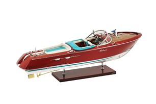 KIADE Model Boat RIVA Aquarama Special 58 cm (Blue Upholstery)