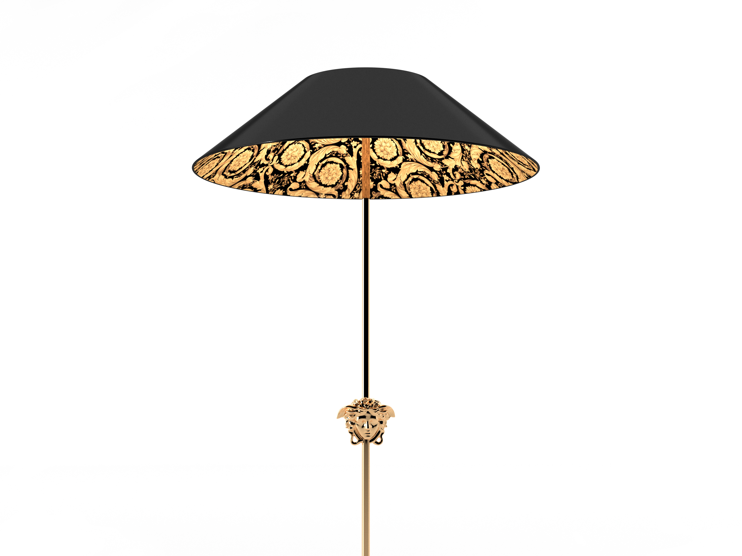 Standing gold lamp deals