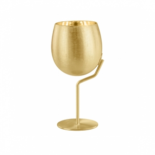 Zanetto Velvet 1 24k Gold Plated Royal Wine Glass
