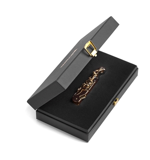Cavalli 24k Gold Plated Jewellery Snake Wine Opener Black RCHMPT09S1