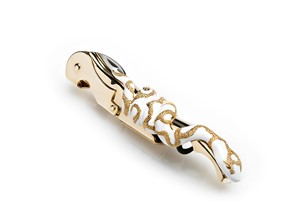 Cavalli 24k Gold Plated Jewellery Snake Wine Opener White RCHMPT18S1