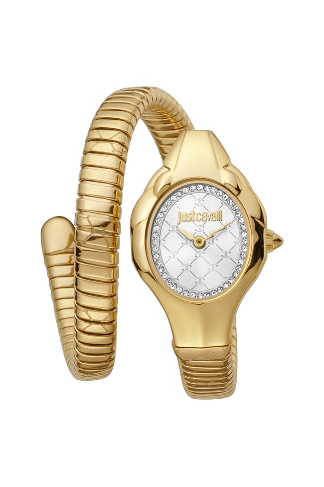 Drakesboutique - Just Cavalli Signature Snake Watch Gold JC1L186M0035