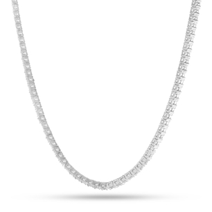King Ice White Gold Plated Tennis Chain 4mm 20" CHX01220