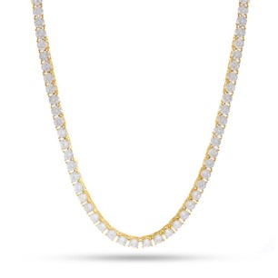 King Ice 14k Gold Plated Tennis Chain 3mm 20" CHX02953