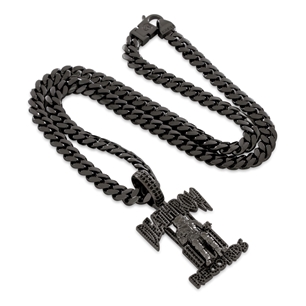 Drakesboutique King Ice NKX14134 Black Gold Plated Death Row