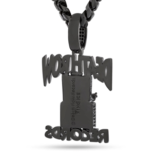 King Ice NKX14134 Black Gold Plated Death Row Records Necklace