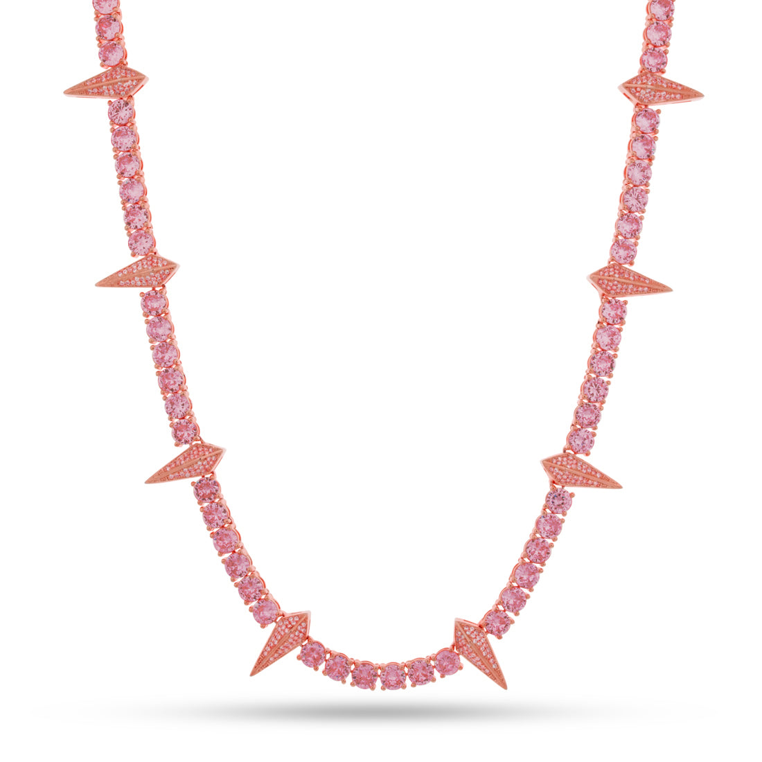 King Ice Rose Gold Plated Wakanda Tennis Chain CHX14234 18"