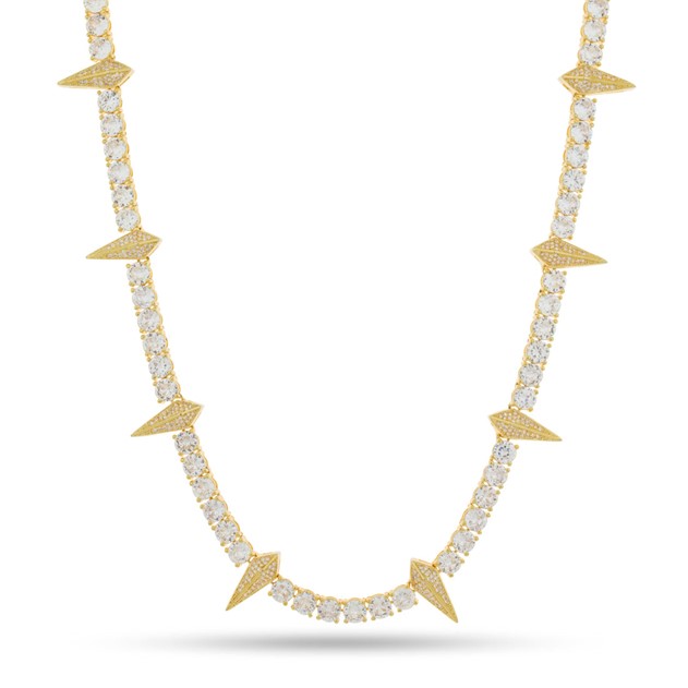 King Ice 14k Gold Plated Wakanda Tennis Chain CHX14234 20"