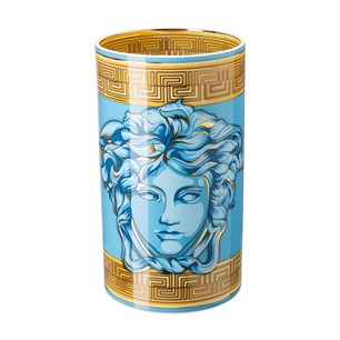 Versace Medusa Amplified Blue Coin Vase 30cm 4012437385687