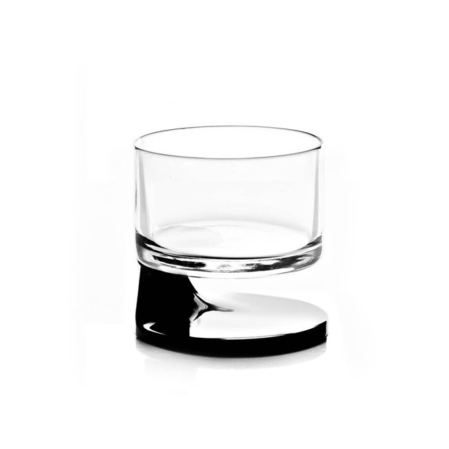 Arnolfo Di Cambio Smoke Double Old Fashion Whiskey Glasses / 2 Pieces Black 25B001