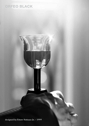 Arnolfo Di Cambio Orfeo Wine/Water Goblets 2 Pieces Black 0UB011