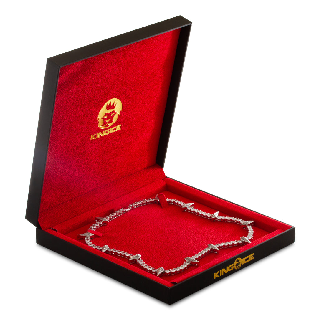 King Ice White Gold Plated Wakanda Tennis Chain CHX14234 20"