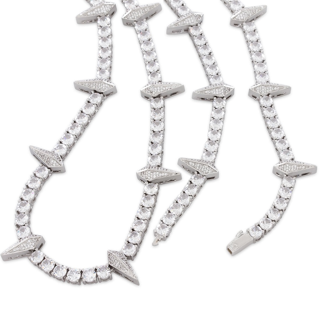 King Ice White Gold Plated Wakanda Tennis Chain CHX14234 20"